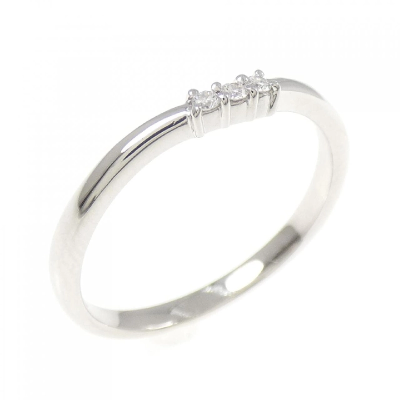 Nhẫn kim cương ba viên PT900 0.03CT - Hàng hiệu Authentic 849834