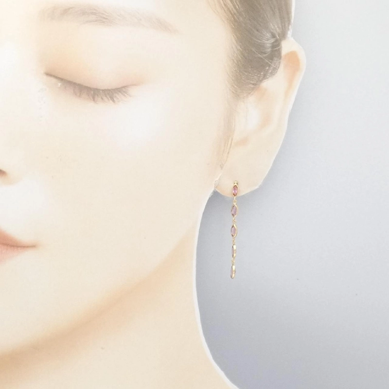 K18YG Tourmaline Bông tai 1.30CT - Hàng hiệu Chính hãng 876656