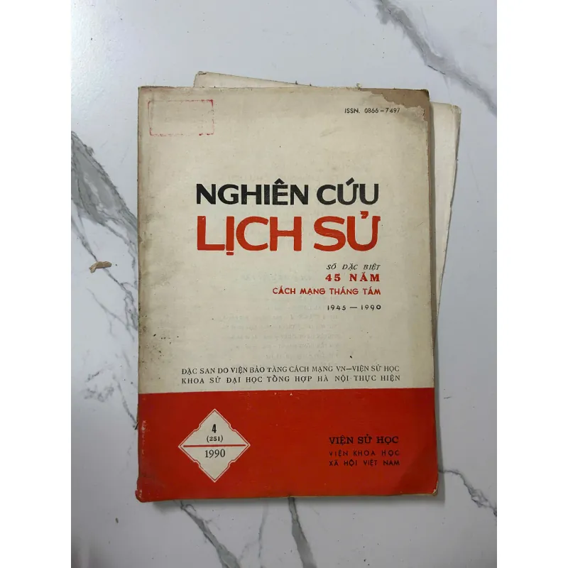 Nghiên cứu Lịch sử (Số 4/1990): 45 năm Cách mạng Tháng Tám – Viện Sử học 1023439
