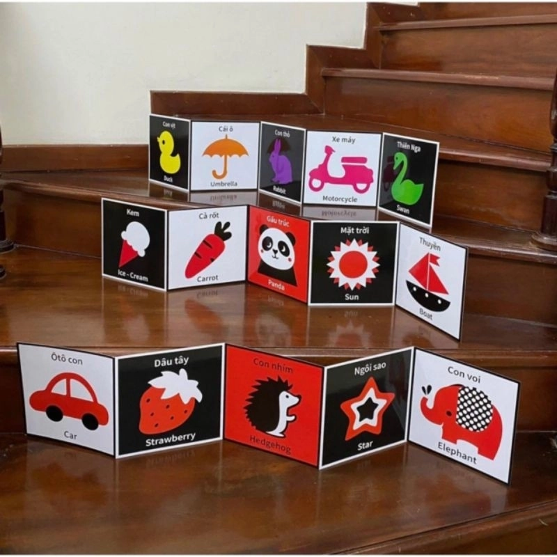 Thẻ Flashcard Kích Thích Thị Giác Cho Trẻ Sơ Sinh 0-1 Tuổi Zic Zắc 531098