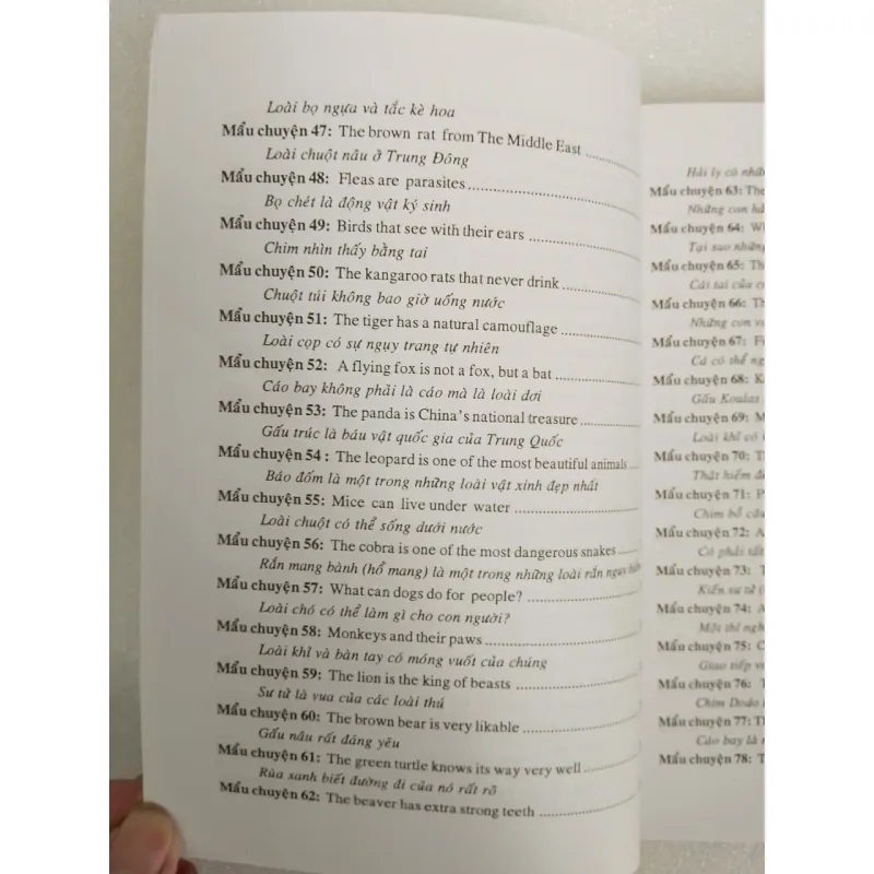 Học tiếng Anh qua 100 mẫu chuyện về loài vật song ngữ Anh – Việt 708574