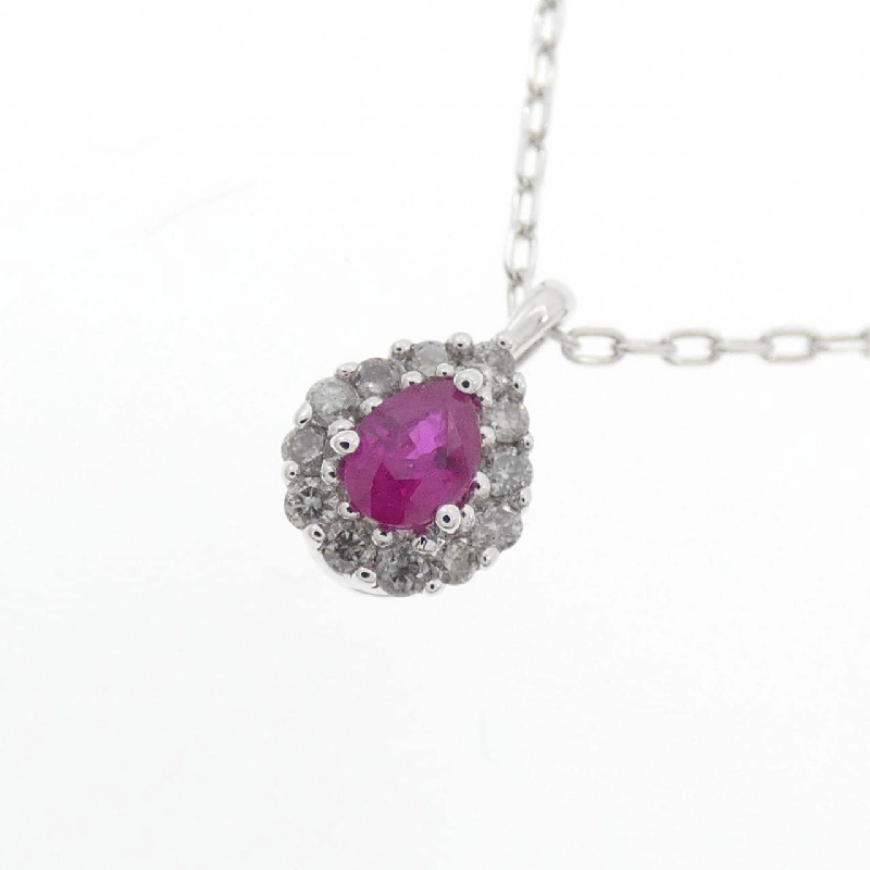 K18WG Nhẫn Ruby 0.14CT - Hàng hiệu Chính hãng 860043