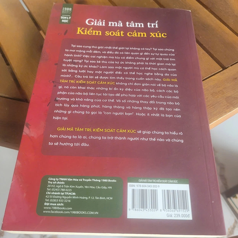 Giải mã tâm trí - Kiểm soát cảm xúc	David Eagleman 521386