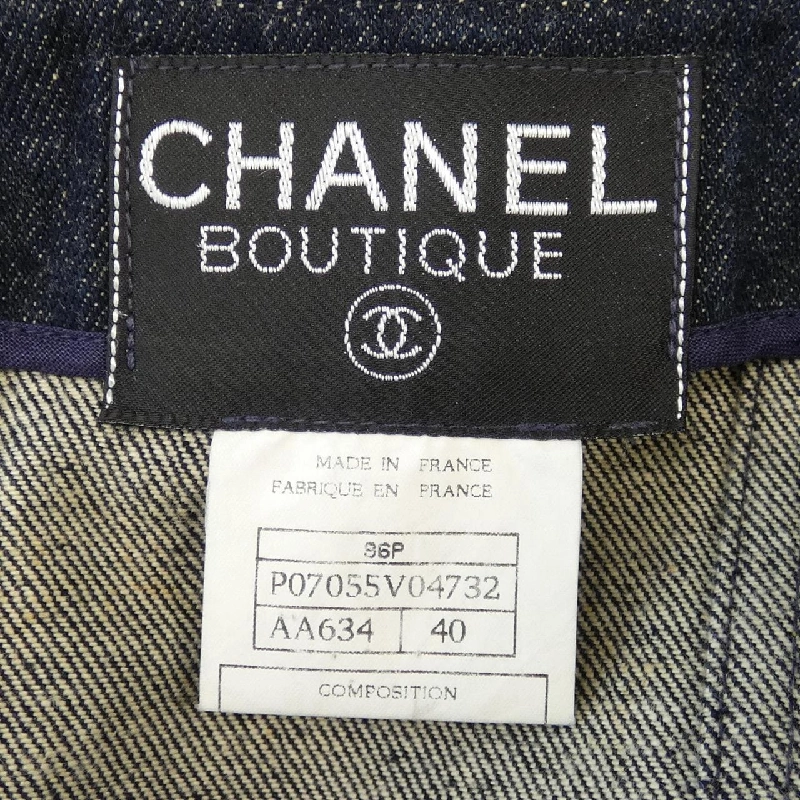 【Mã giảm giá】【Cổ điển】Áo khoác denim CHANEL 635452