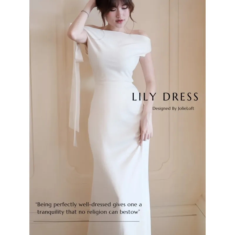 Đầm Joli size L màu trắng kem 760589