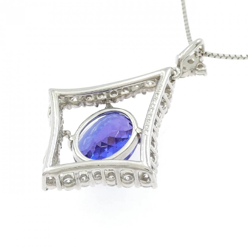 Dây chuyền Tanzanite PT900/PT850 3.48CT - Hàng hiệu Authentic 858826