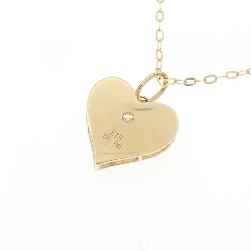 Dây chuyền kim cương hình trái tim K18YG 0.06CT - Hàng hiệu Chính hãng 857946