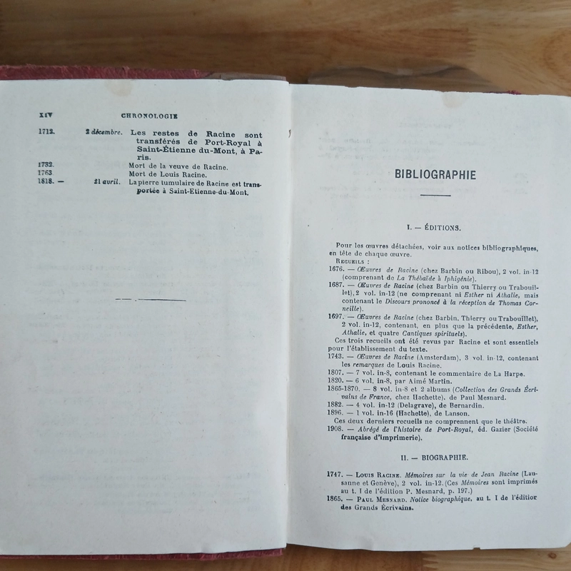 RACINE OEUVRES CHOISIES (Xb 1946) - J FOURCASSIE 548582