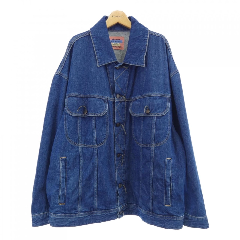 Áo khoác denim Peppeur Dark Blue Trash của ACNE STUDIOS 631843