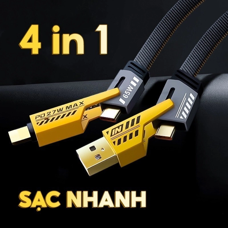 Bộ Sạc Đa Năng 4IN1 120W - Sức Mạnh Công Nghệ, Kết Nối Vạn Năng 530449