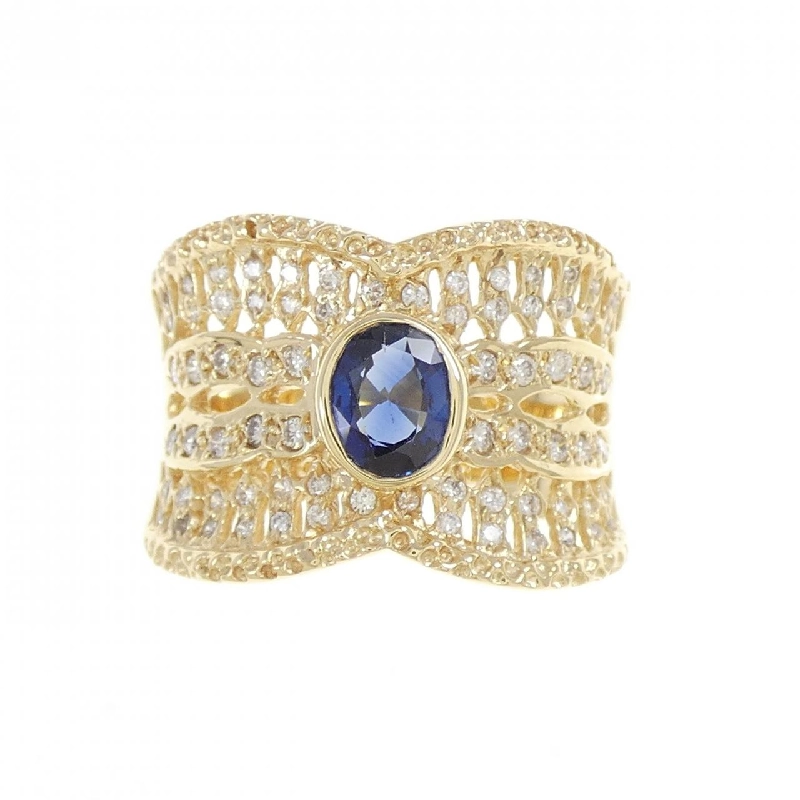 Nhẫn Sapphire K18YG 0.76CT 668527