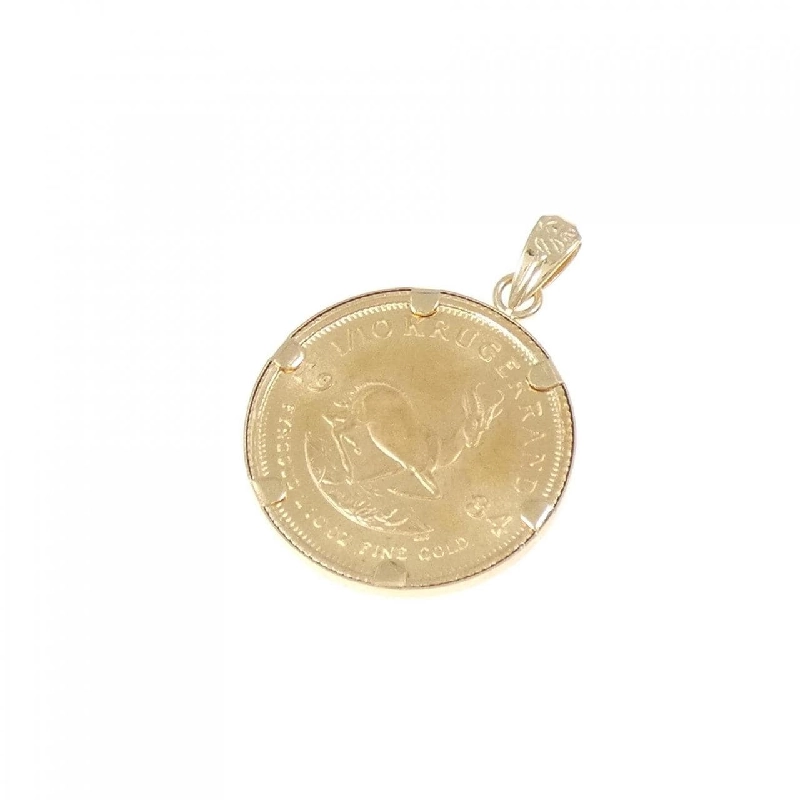 K18YG(枠) Đồng xu Mặt dây chuyền - Hàng hiệu Chính hãng 862621