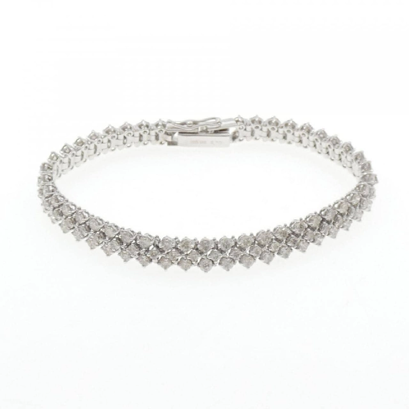 K18WG Vòng tay kim cương 5.70CT - Hàng hiệu Chính hãng 871981