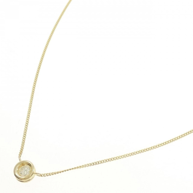 K18YG Solitaire Dây chuyền kim cương 0.19CT - Hàng hiệu Chính hãng 863065