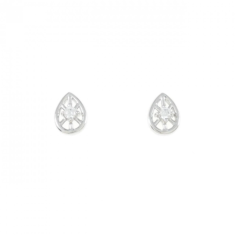 K18WG Bông tai Cubic - Hàng hiệu Chính hãng 876754