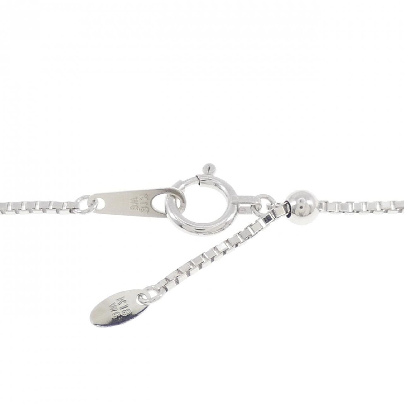 K18WG Dây chuyền kim cương chéo 0.55CT - Hàng hiệu Authentic 857963