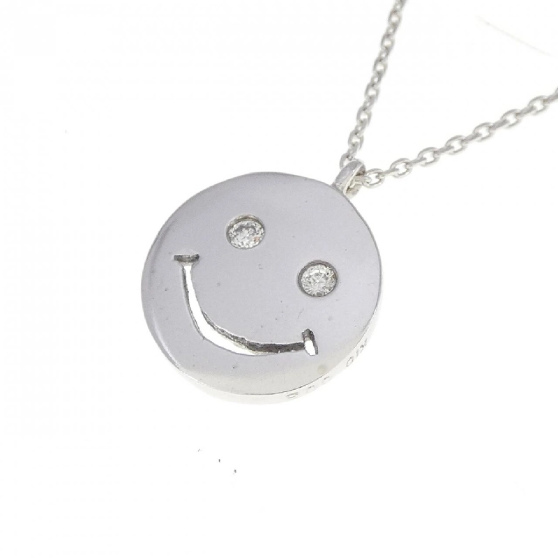 K10WG Vòng cổ kim cương nụ cười 0.03CT - Hàng hiệu Chính hãng 867577