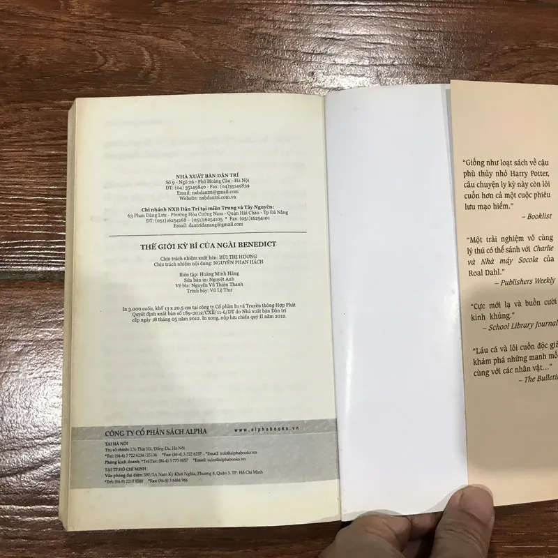 Thế Giới Kỳ Bí Của Ngài Benedict - Tập 1: Bút chì, Tẩy và người thắng cuộc - Trenton…k3 741015