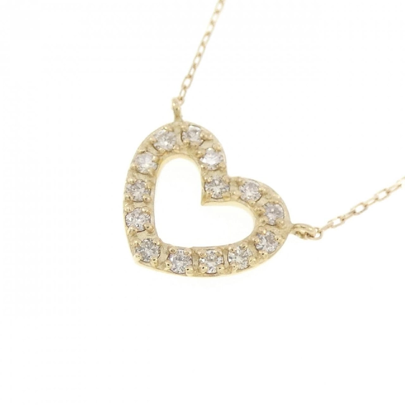 K10YG Dây chuyền hình trái tim kim cương 0.10CT - Hàng hiệu Chính hãng 860313