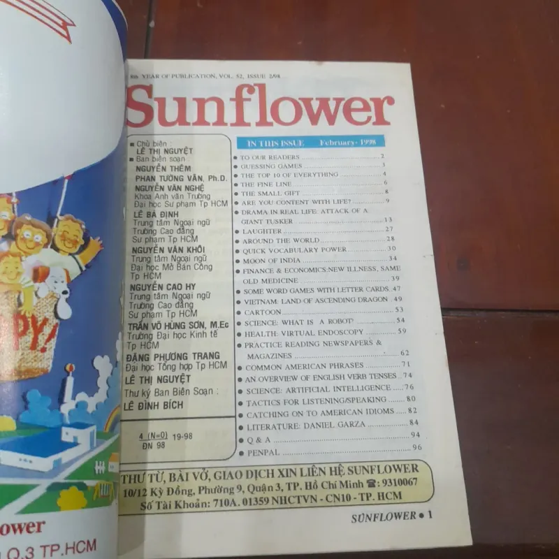 Enjoy your English - SUNFLOWER February '98 785479