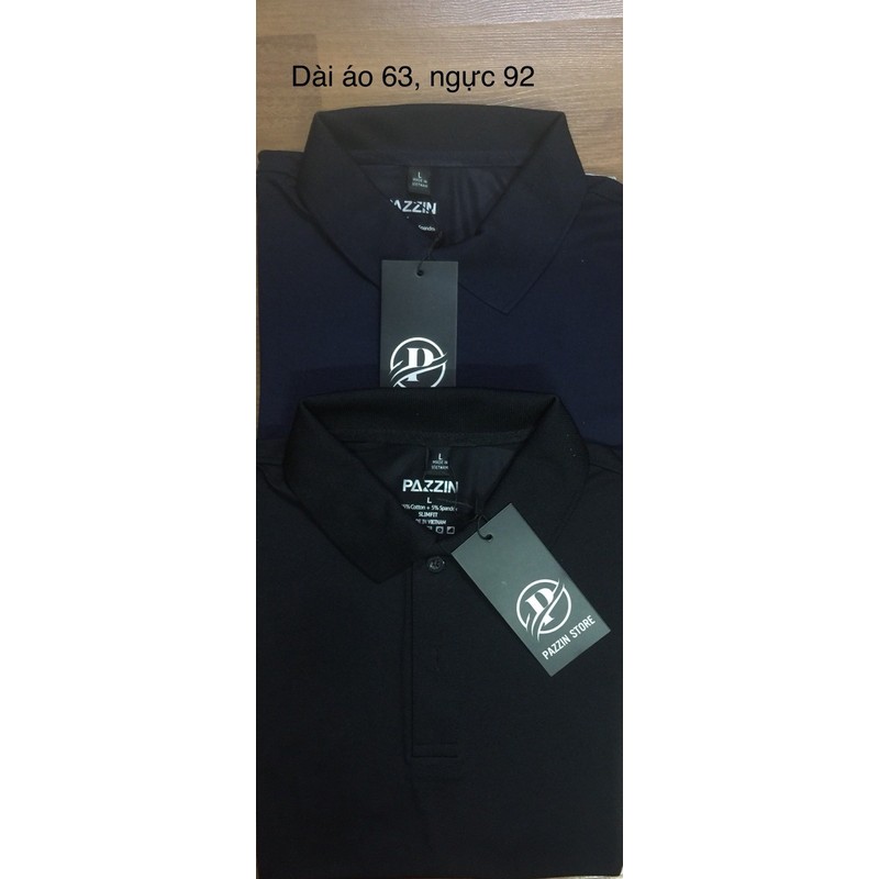 2 áo polo đen sz L, cộc tay new 100% nguyên  183409