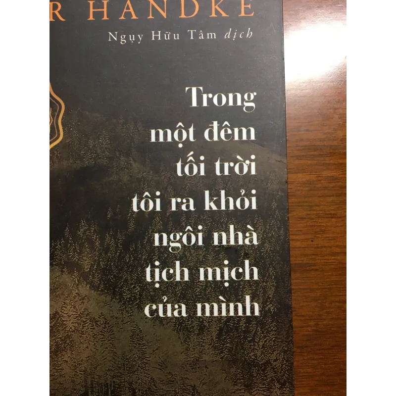 Trong một đêm tối trời tôi ra khỏi ngôi nhà tịnh mịch của mình - Peter Handke 589113