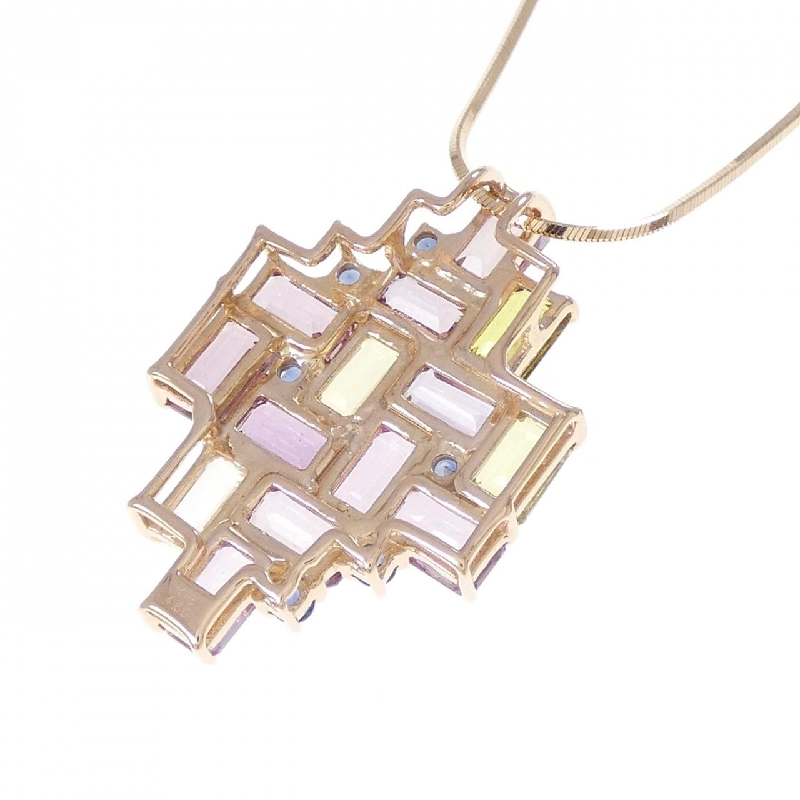 K18PG Sapphire Necklace 4.60CT - Hàng hiệu Authentic 846705