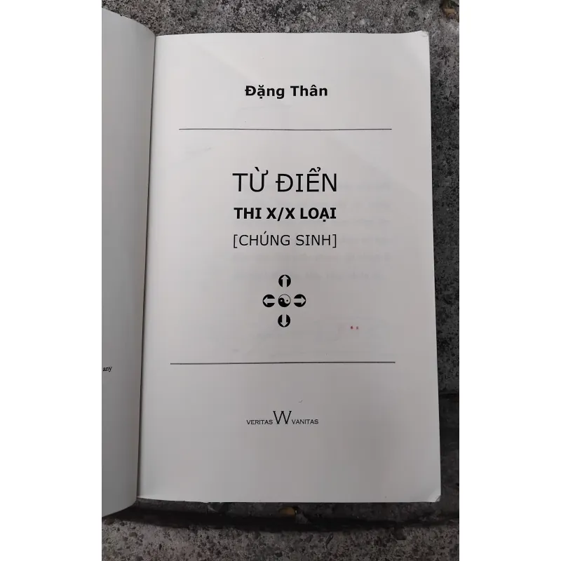 Từ điển thi X/X loại [ chúng sinh ] của Đặng Thân  1008265