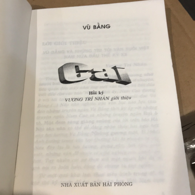 CAI (HỒI KÝ CỦA VŨ BẰNG) 520658