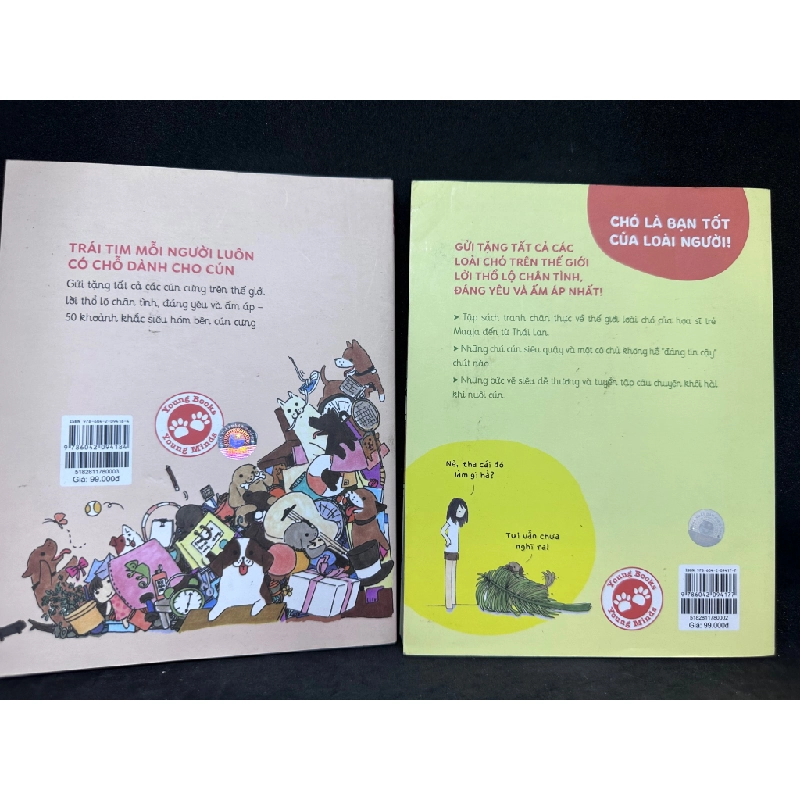 Combo 2 cuốn 50 điều hạnh phúc khi có cún cưng + 50 khoảnh khắc siêu hóm bên cún cưng Maaja New 90% SBM2903 342858