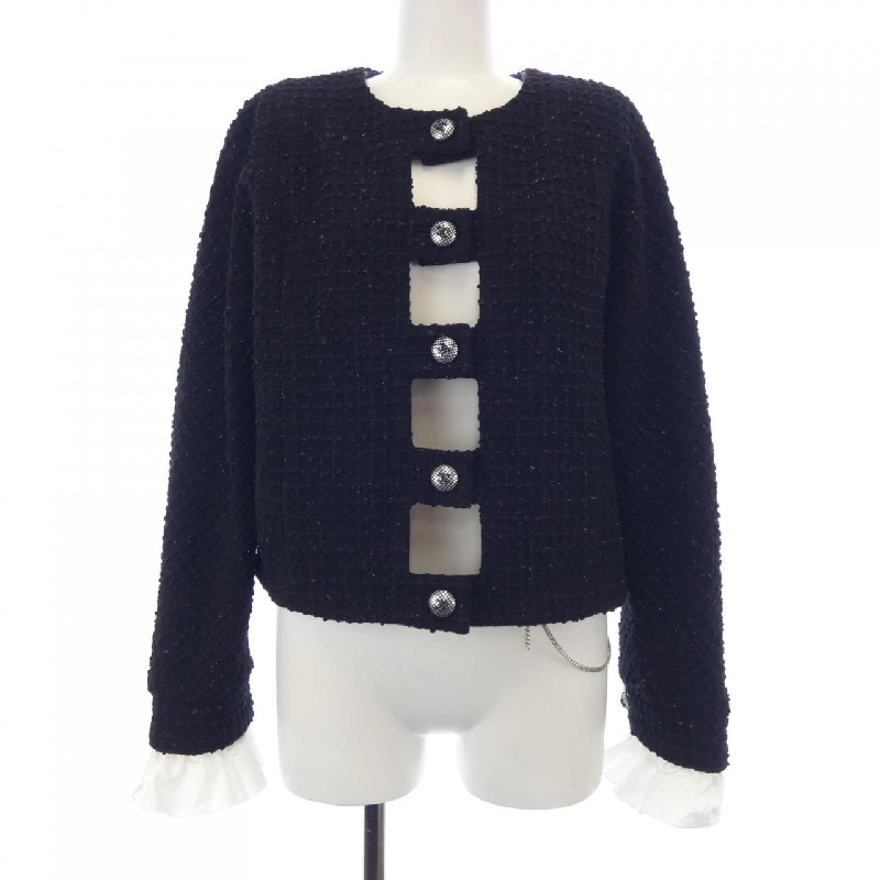 Jacket không cổ CHANEL P71842V63590 627780