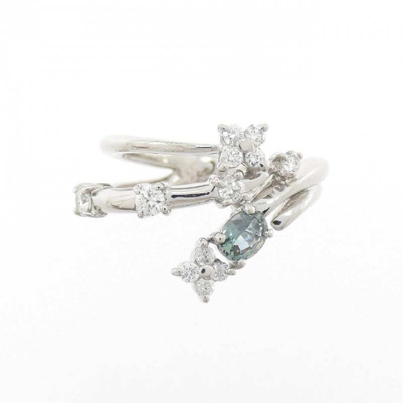 Nhẫn hoa Alexandrite K18WG 0.17CT - Hàng hiệu Authentic 854955