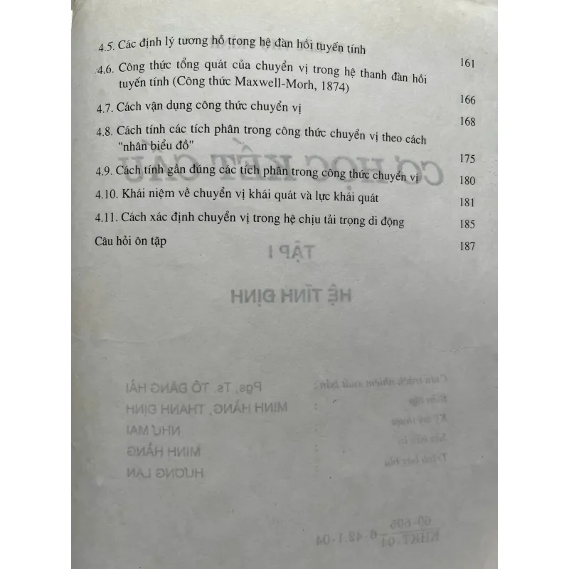 CƠ HỌC KẾT CẤU(Full bộ lý thuyết tập 1 + 2,Bài tập Tập 2) 702216