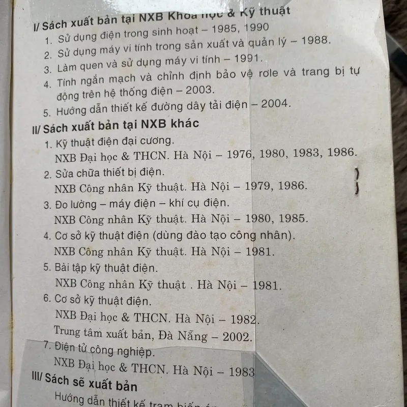Cơ sở Kỹ thuật điện  603185