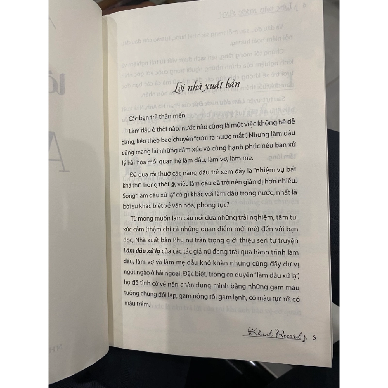 Làm dâu nước Anh - Khanh Record 474977