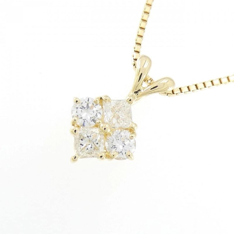 K18YG Dây chuyền kim cương 0.76CT - Hàng hiệu Chính hãng 860450