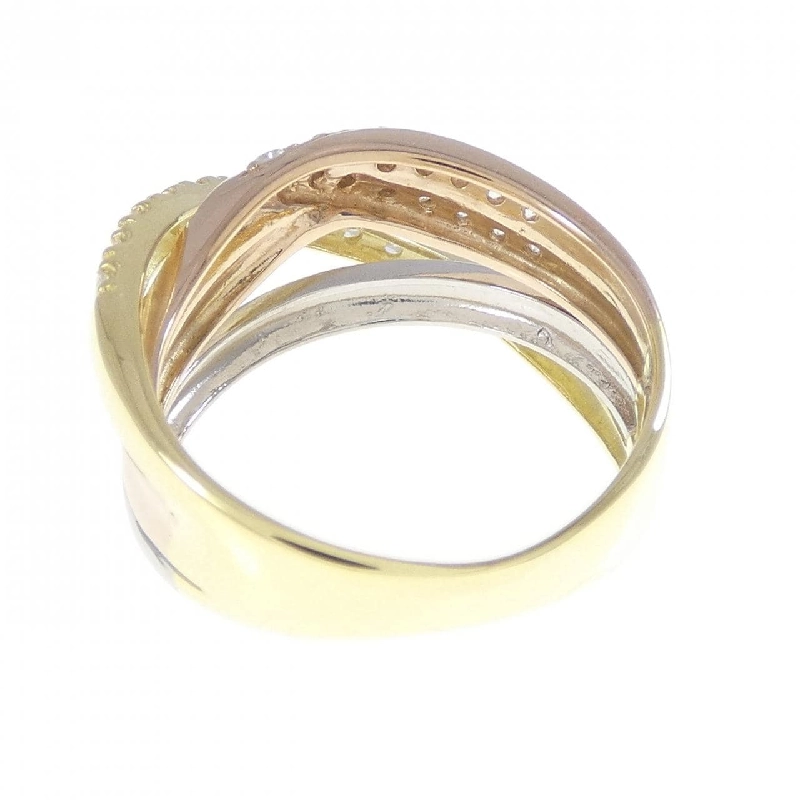 Nhẫn kim cương K18YG/PT900/K18PG 0.30CT 668255