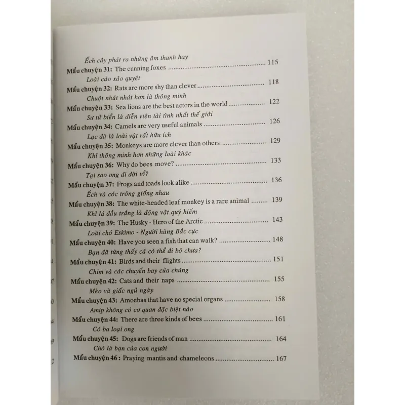 Học tiếng Anh qua 100 mẫu chuyện về loài vật song ngữ Anh – Việt 708574