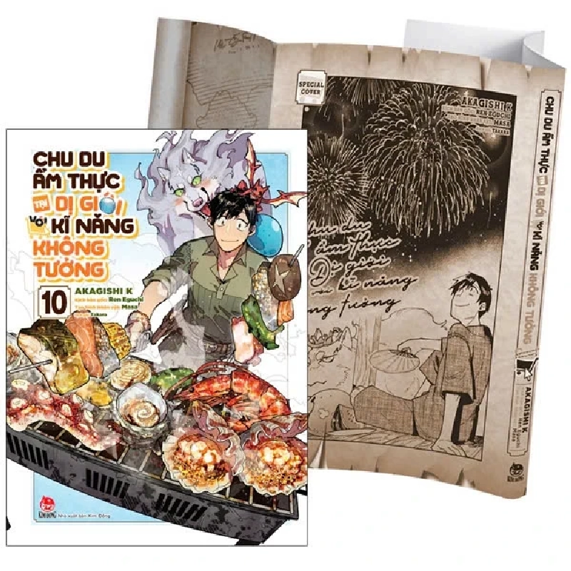 Chu Du Ẩm Thực Tại Dị Giới Với Kĩ Năng Không Tưởng - Tập 10 - Akagishi K, Ren Eguchi, Masa (Mới 100%) Truyện tranh, NXB Kim Đồng - SÁCH ĐẠI HỌC 487506