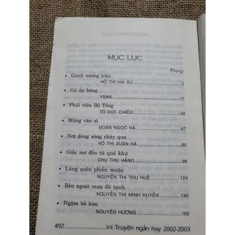Truyện ngắn hay 2003 - văn học việt nam  1000282