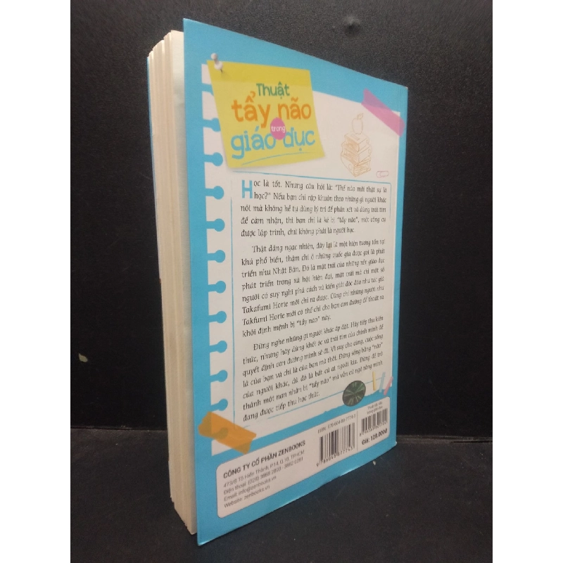 Thuật tẩy não trong giáo dục Takafumi Horie 2019 mới 90% bẩn bìa HCM2504 kỹ năng sống 914029