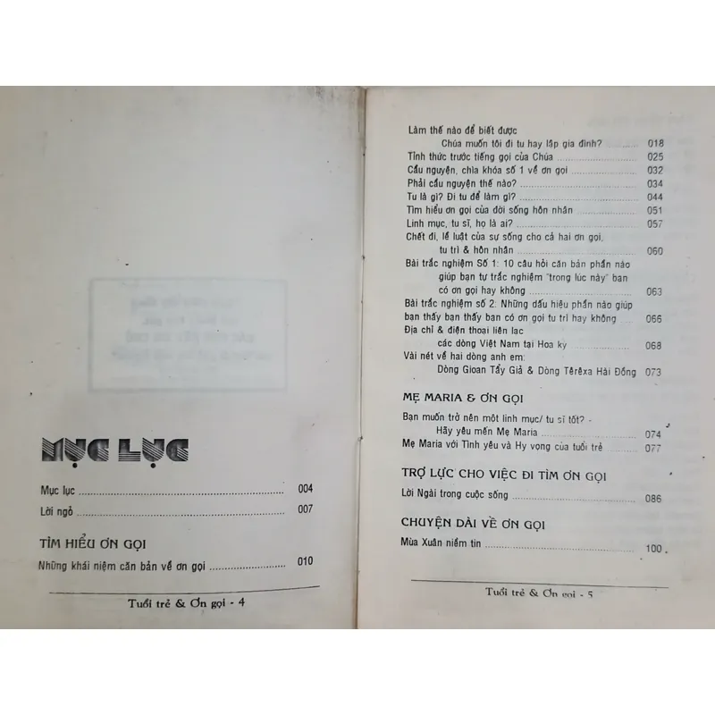 Tuổi trẻ & Ơn gọi 🌻 596545