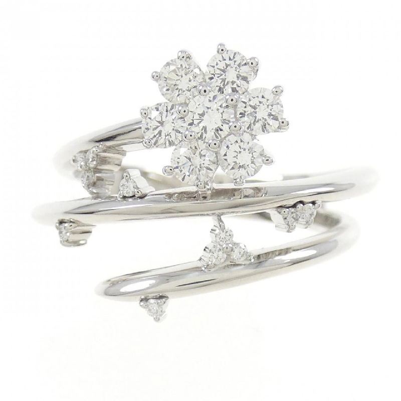 Nhẫn kim cương K18WG hoa 0.52CT 668406