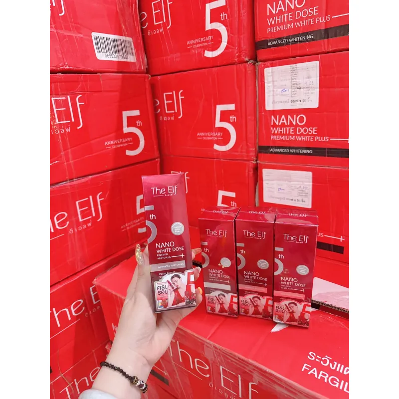 Serum truyền trắng giảm thâm nám mờ sẹo toàn thân The ELF Nano White Dose 60ml mẫu Mới 561967