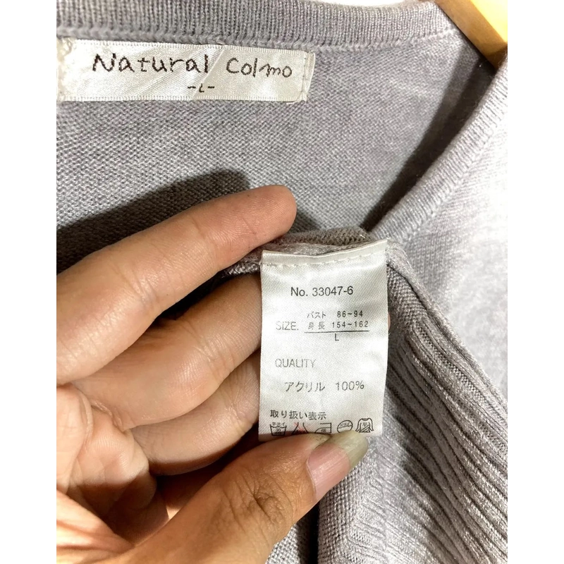 Áo Cardigan Mongtoghi Hiệu Nhật Brand Natural Colmo
Size M L
 448586