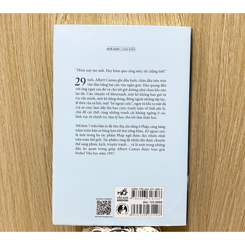 Kẻ ngoại cuộc | Albert Camus | Sách mới * Nhã Nam* TẶNG QUÀ 0Đ TRONG SHOP 176440