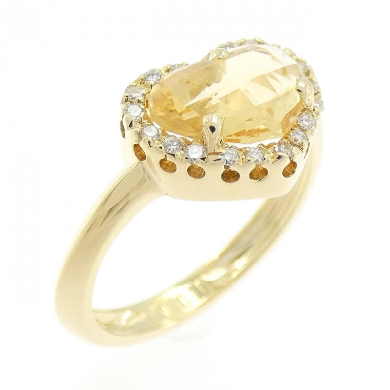 Nhẫn Citrine Hình Trái Tim Ponte Vecchio - Hàng hiệu Chính hãng 837234