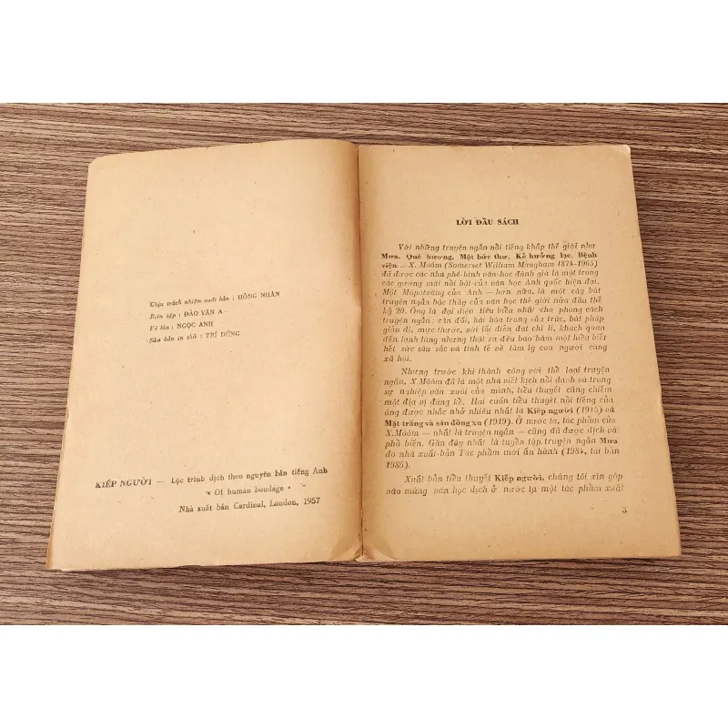 Nhà văn Anh William Somerset Maugham & tiểu thuyết KIẾP NGƯỜI (372 trang) 705065