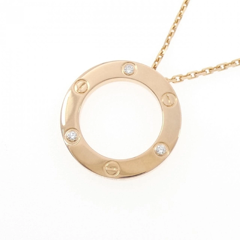 Cartier Love Necklace Half Diamond - Hàng hiệu Authentic 839578