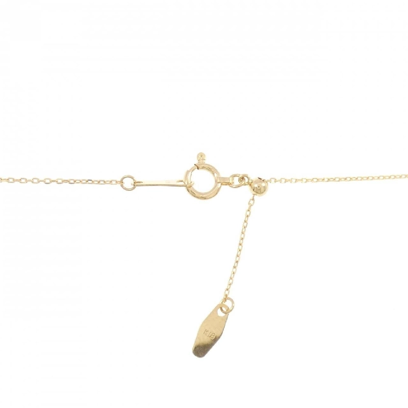 K18YG Quạt Cầm Tay Dây Chuyền Kim Cương 0.03CT - Hàng hiệu Chính Hãng 857302